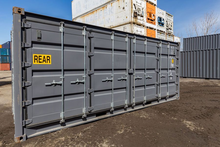 NIEUWE 20 VOET OPEN ZIJCONTAINER