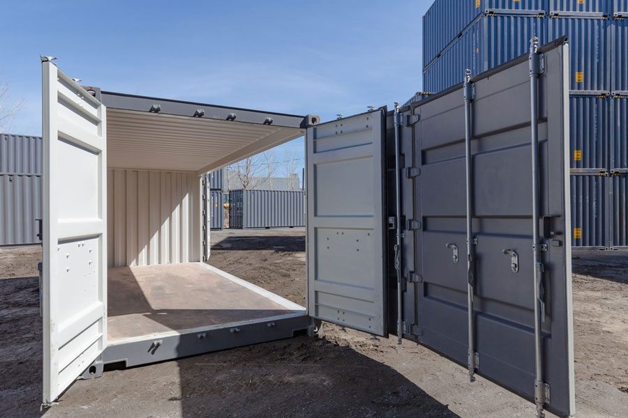NIEUWE 20 VOET OPEN ZIJCONTAINER