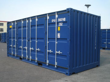 20-voet open zijcontainer