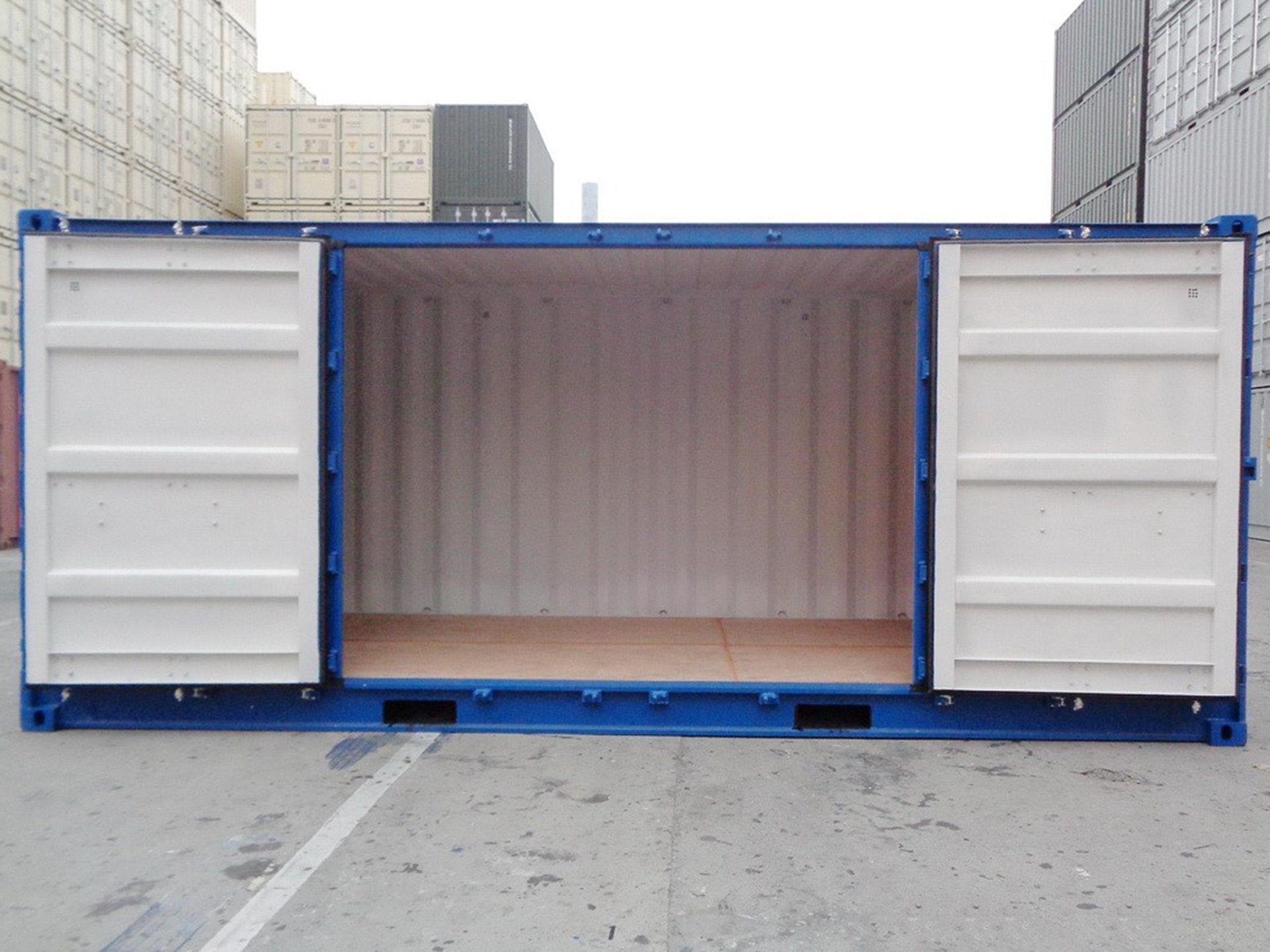 20′ Open Side Container, zijaanzicht