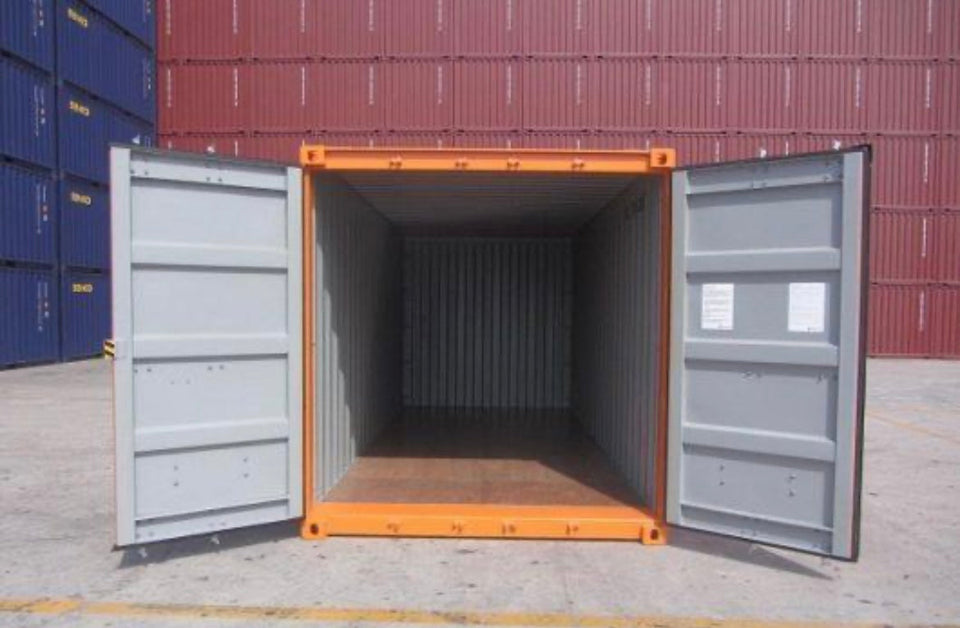 20-FOOT ORANJE SCHEEPSCONTAINER - NIEUW