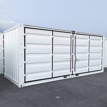 20ft witte open zijtoegangscontainer