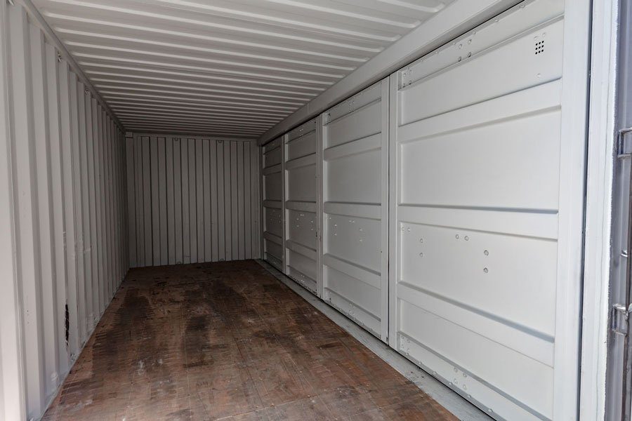 NIEUWE 20 VOET OPEN ZIJCONTAINER