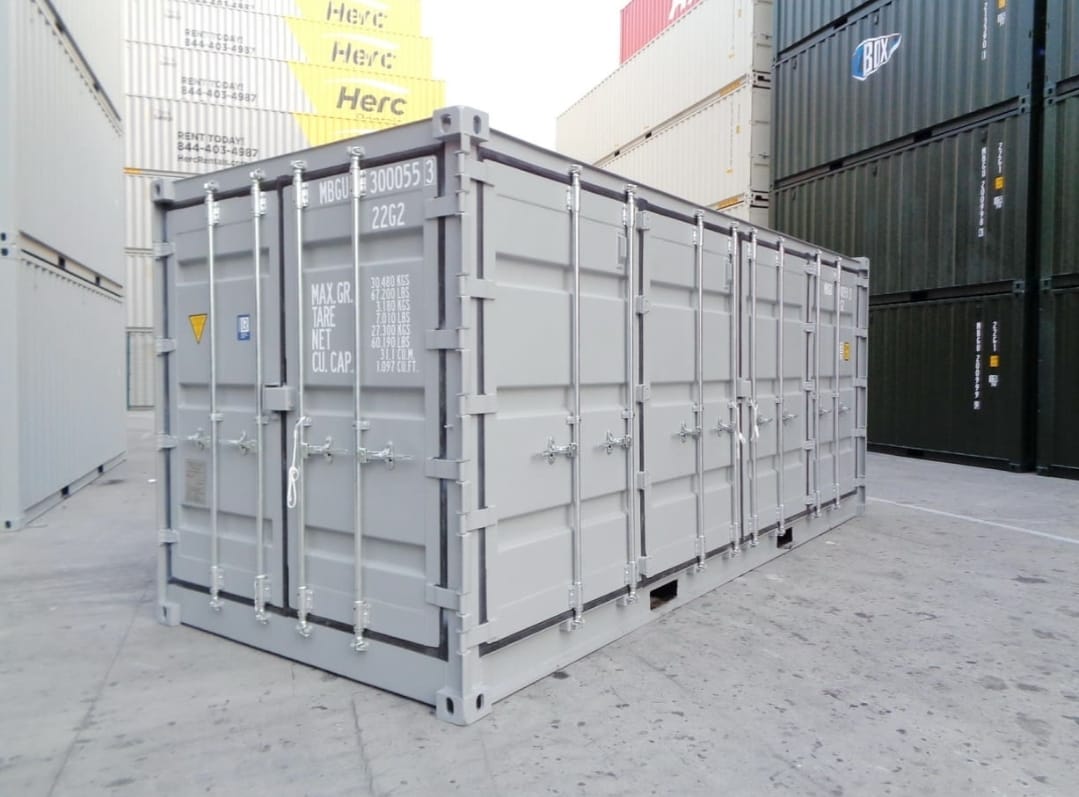 20-voet open zijscheepvaartcontainer