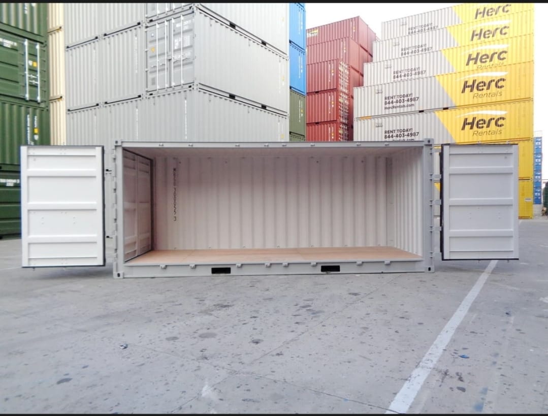 20-voet open zijscheepvaartcontainer