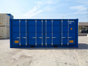 20ft dubbele deur zeecontainer (open zijkant)