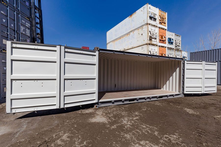 NIEUWE 20 VOET OPEN ZIJCONTAINER