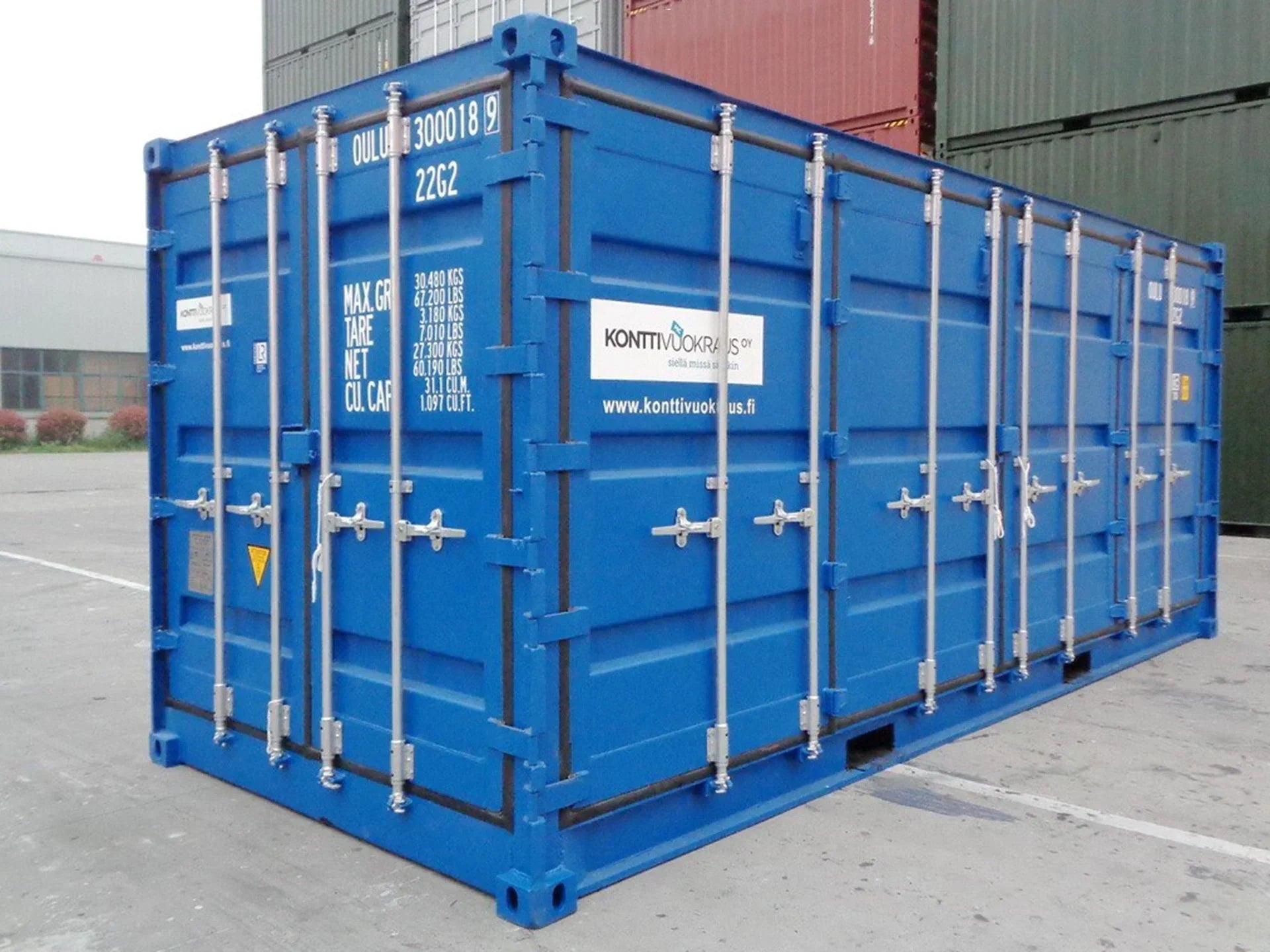 20′ Open Side Container, zijaanzicht