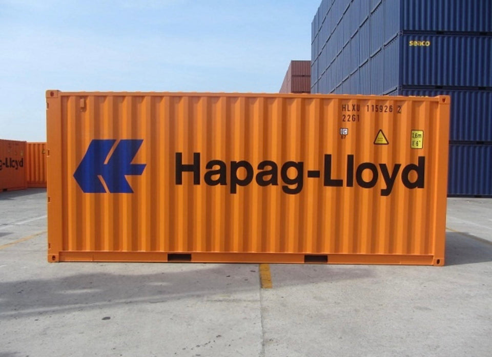 20-FOOT ORANJE SCHEEPSCONTAINER - NIEUW
