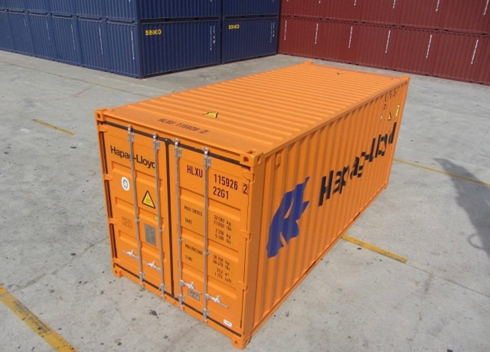 20-FOOT ORANJE SCHEEPSCONTAINER - NIEUW