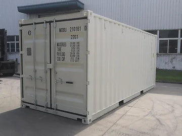 20-FOOT WITTE DROGE VAN VERZENDCONTAINER - NIEUW