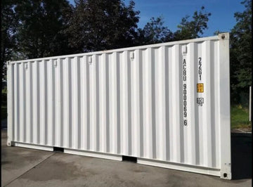 20' SCHEEPSCONTAINER, WIT - NIEUW