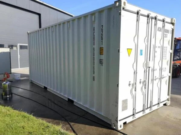 20' SCHEEPSCONTAINER, WIT - NIEUW